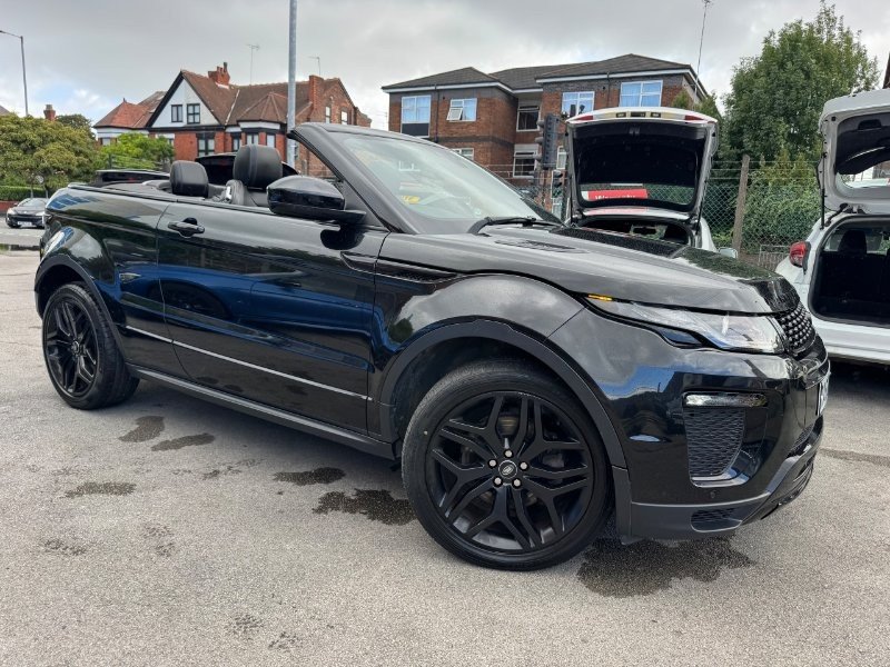 Black 2017 Land Rover Range Rover Evoque 2.0 TD4 HSE Dynamic Convertible 2dr Diesel Auto 4WD Euro 6 s/s 180 ps in Manchester